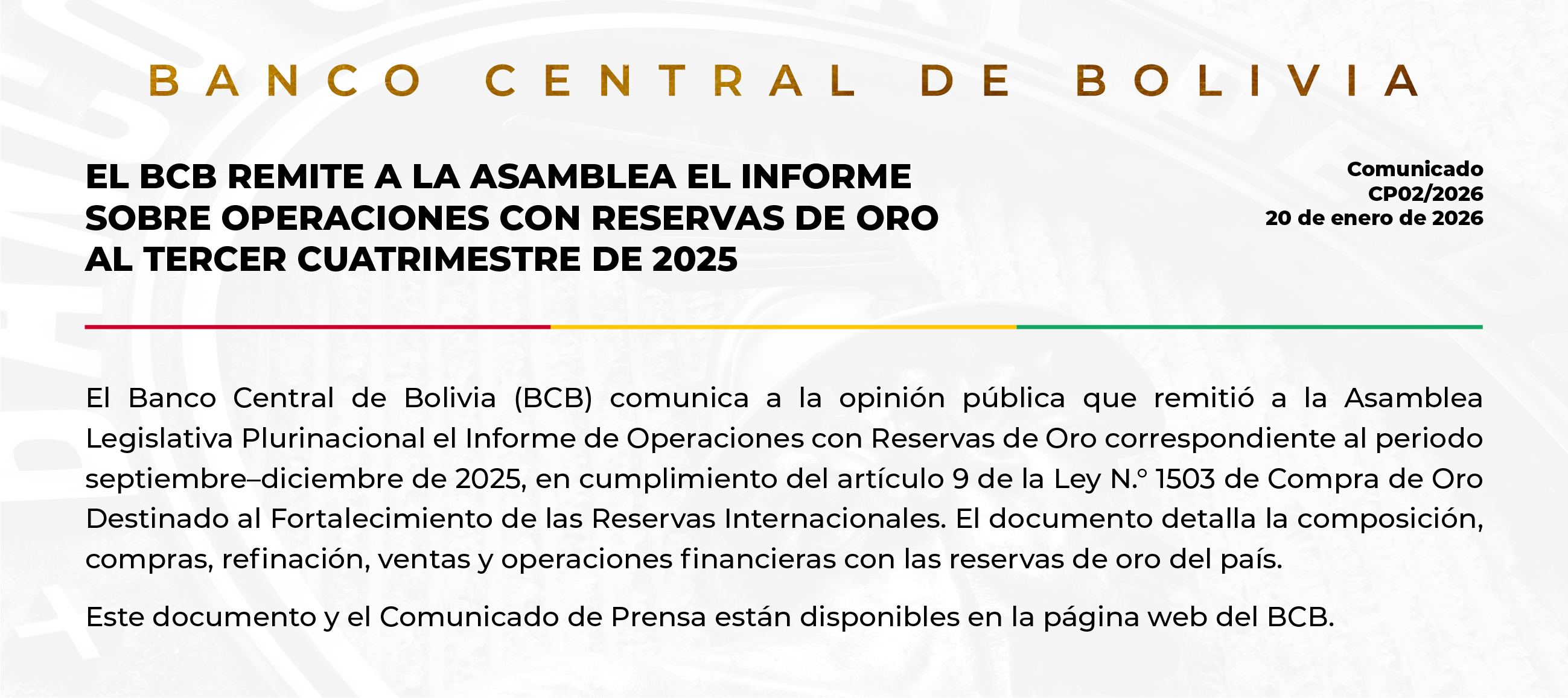Comunicado CAD